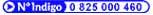 num&eacute;ro indigo brit hotels 0825 000 460